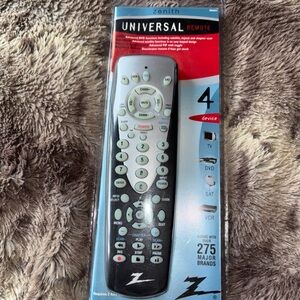 Zenith Universal Remote in Black and Silver